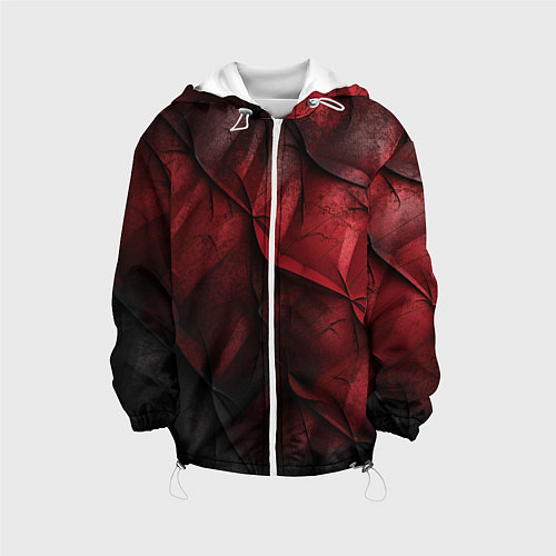 Детская куртка Black red texture / 3D-Белый – фото 1