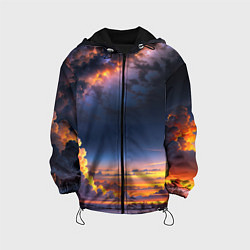 Детская куртка Млечный путь и облака на закате