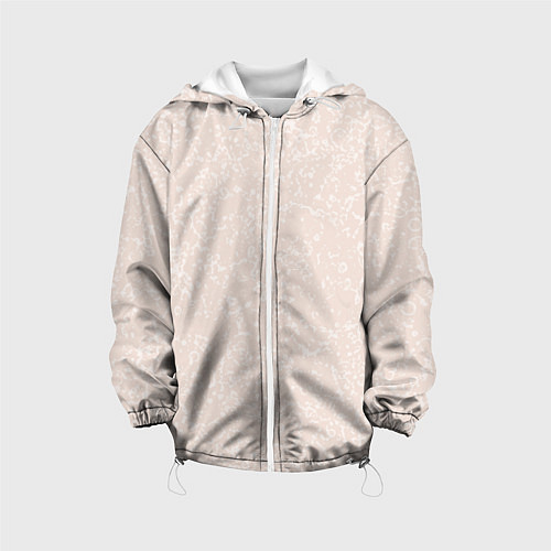 Детская куртка Текстура светло-бежевый / 3D-Белый – фото 1
