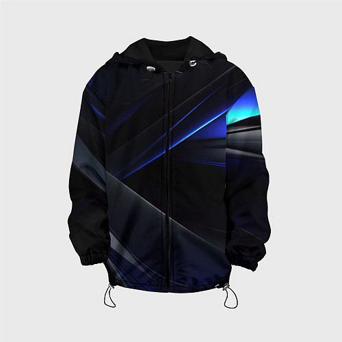 Детская куртка Black blue background / 3D-Черный – фото 1