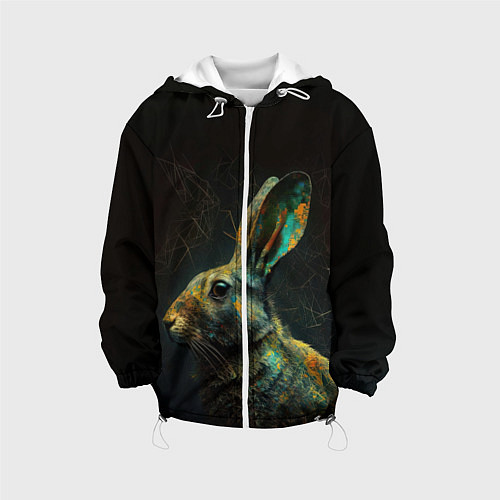 Детская куртка Магический кролик / 3D-Белый – фото 1