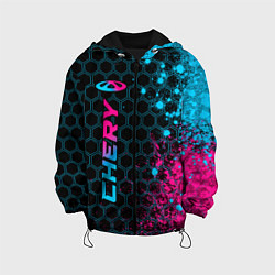 Детская куртка Chery - neon gradient: по-вертикали