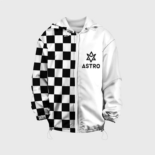 Детская куртка Астро шахматка / 3D-Белый – фото 1