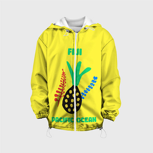 Детская куртка Фиджи - Тихий океан / 3D-Белый – фото 1