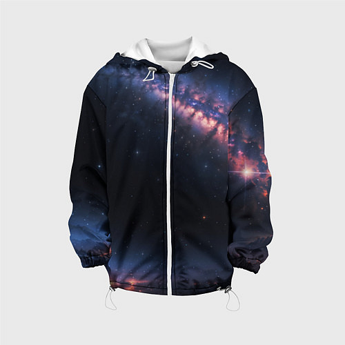 Детская куртка Млечный путь в звездном небе / 3D-Белый – фото 1