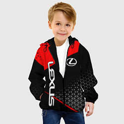 Куртка с капюшоном детская Lexus - red sportwear, цвет: 3D-черный — фото 2