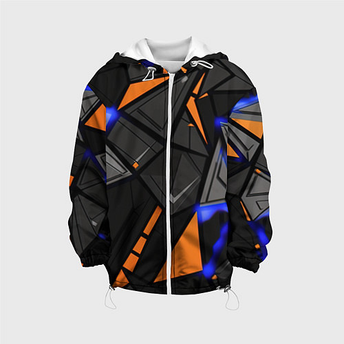 Детская куртка Orange black style / 3D-Белый – фото 1