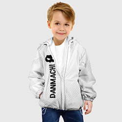 Куртка с капюшоном детская DanMachi glitch на светлом фоне: по-вертикали, цвет: 3D-белый — фото 2