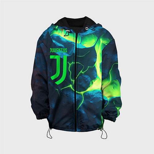 Детская куртка Juventus green neon / 3D-Черный – фото 1