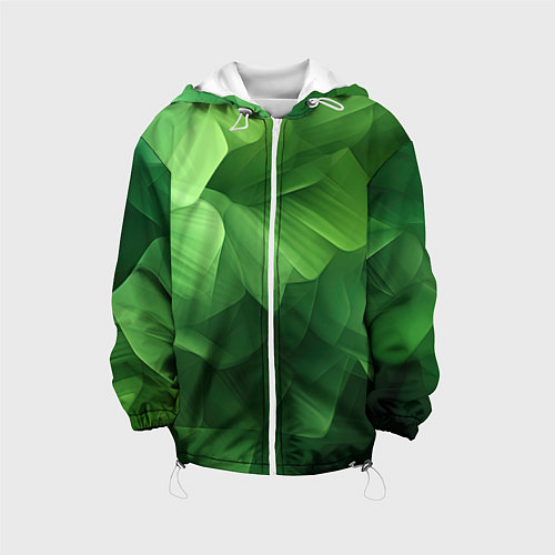 Детская куртка Green lighting background / 3D-Белый – фото 1