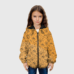 Куртка с капюшоном детская Хэлчупики, цвет: 3D-черный — фото 2