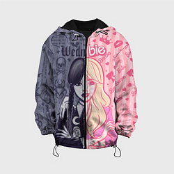 Детская куртка Барби и Уэнсдей - мои две личности: в стиле тату