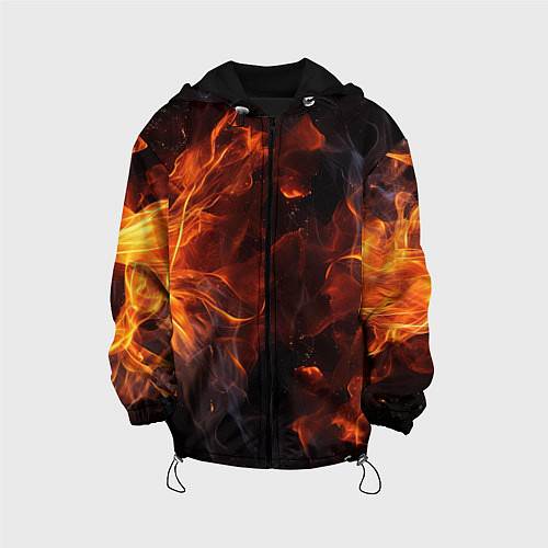 Детская куртка Огонь и искры / 3D-Черный – фото 1