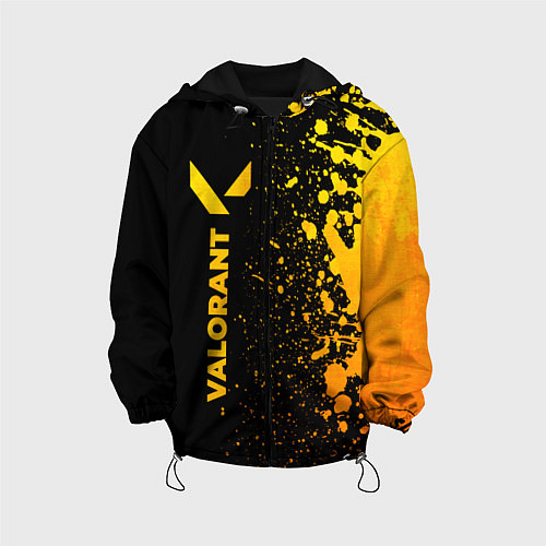 Детская куртка Valorant - gold gradient: по-вертикали / 3D-Черный – фото 1