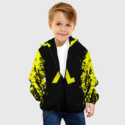 Куртка с капюшоном детская Half life game yellow color, цвет: 3D-черный — фото 2