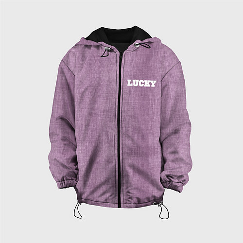 Детская куртка Розовые джинсы lucky 77 / 3D-Черный – фото 1