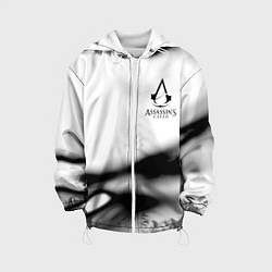 Куртка с капюшоном детская Assassins Creed logo texture, цвет: 3D-белый