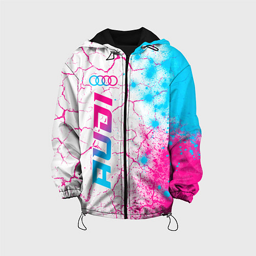 Детская куртка Audi neon gradient style: по-вертикали / 3D-Черный – фото 1