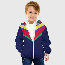 Куртка с капюшоном детская Фасон из 90-х, цвет: 3D-белый — фото 2