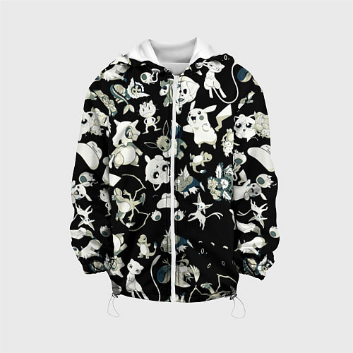 Детская куртка Пикачу и сборник аниме покемонов / 3D-Белый – фото 1