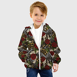 Куртка с капюшоном детская Гангстер, цвет: 3D-белый — фото 2