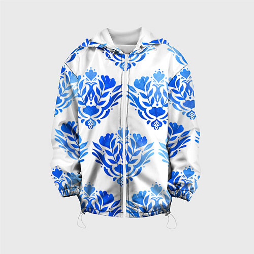 Детская куртка Floral pattern - watercolor / 3D-Белый – фото 1
