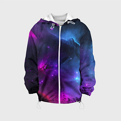 Детская куртка Бескрайний космос фиолетовый