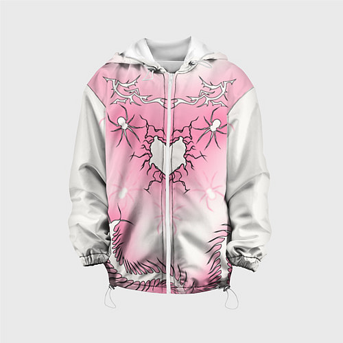 Детская куртка Сердце сколопендры / 3D-Белый – фото 1