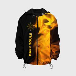 Куртка с капюшоном детская Dark Souls - gold gradient по-вертикали, цвет: 3D-черный