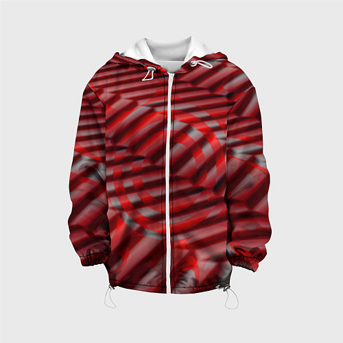 Детская куртка Горящие плитки / 3D-Белый – фото 1