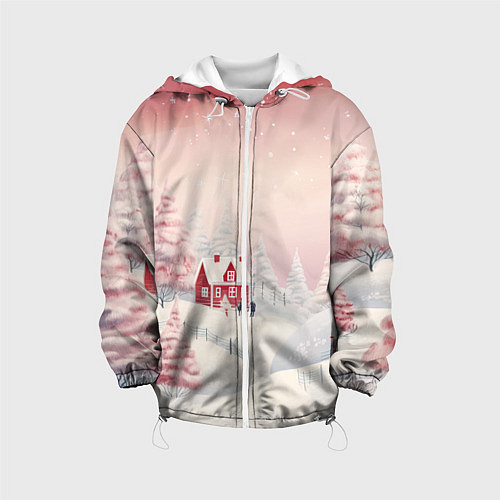 Детская куртка Снежное сияние ночи / 3D-Белый – фото 1