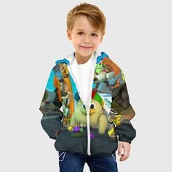 Куртка с капюшоном детская Маленький Мальчик Чикен Ган, цвет: 3D-белый — фото 2