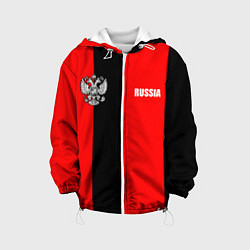 Детская куртка Красный и черный - герб РФ