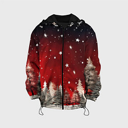 Детская куртка Морозное утро в деревне