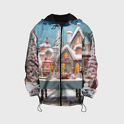 Детская куртка Снежный день в городе