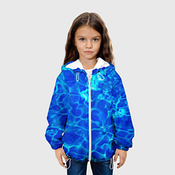 Куртка с капюшоном детская Чистая вода океаны, цвет: 3D-белый — фото 2