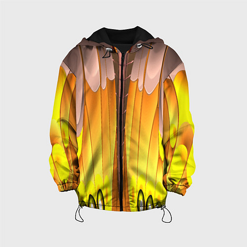 Детская куртка Желтые наплывы / 3D-Черный – фото 1