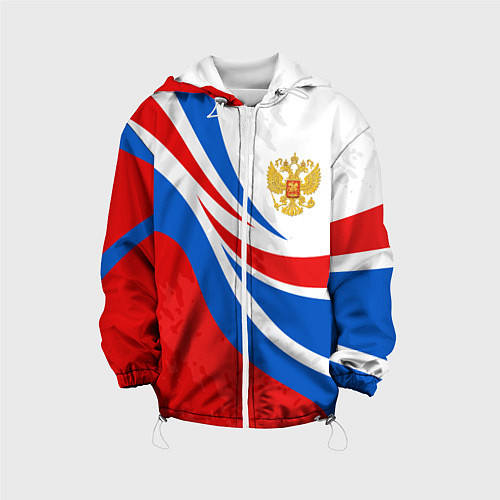 Детская куртка Россия - спортивная униформа / 3D-Белый – фото 1