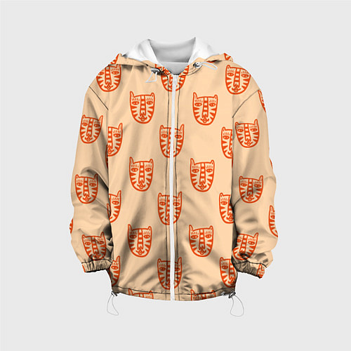 Детская куртка Drawn Tiger / 3D-Белый – фото 1