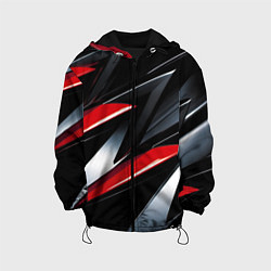 Детская куртка Red black abstract