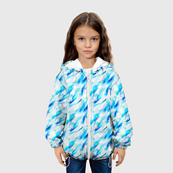 Куртка с капюшоном детская Ice maze, цвет: 3D-белый — фото 2
