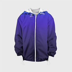 Детская куртка Градиент фиолетово голубой