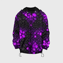 Детская куртка Фиолетовый трескающийся камень
