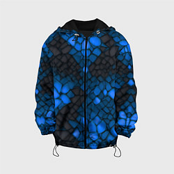 Детская куртка Синий трескающийся камень