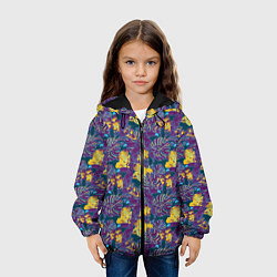 Куртка с капюшоном детская Тропический тукан, цвет: 3D-черный — фото 2