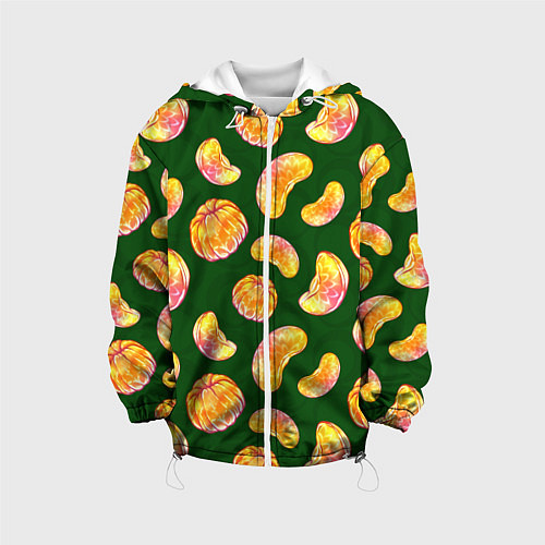 Детская куртка Мандариновые дольки / 3D-Белый – фото 1