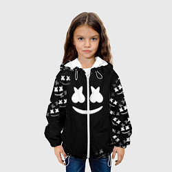 Куртка с капюшоном детская Marshmello black collection, цвет: 3D-белый — фото 2