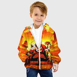 Куртка с капюшоном детская Кунг-фу Панда Best Friend, цвет: 3D-белый — фото 2