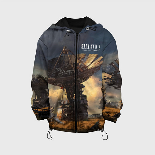 Детская куртка STALKER 2 спутниковые антенны / 3D-Черный – фото 1