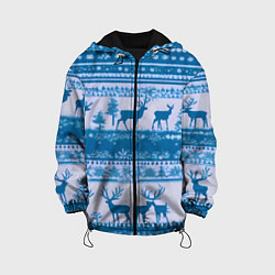 Детская куртка Синие олени